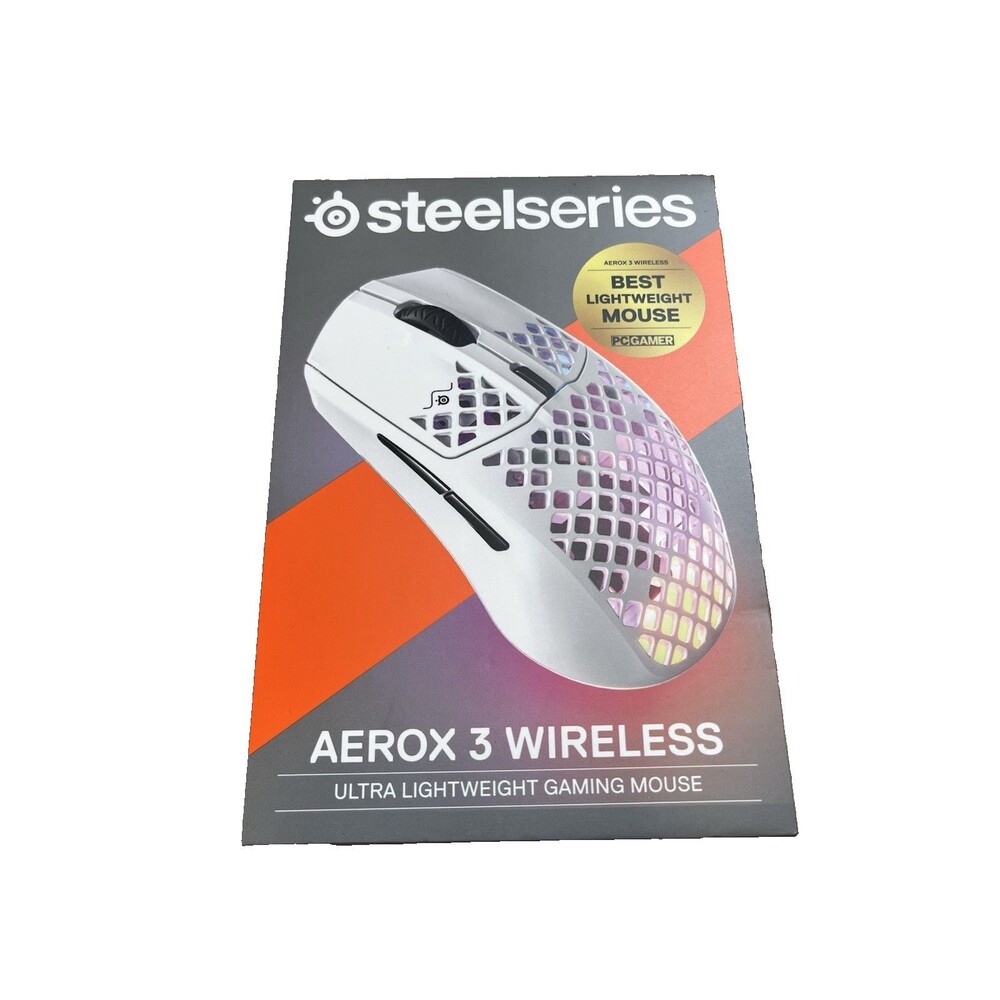 NEW Steelseries Aerox 3 Wireless Ultra Lightweight Gaming Mouse Snow White A
